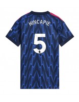 Arsenal Piero Hincapie #5 Bortedrakt Dame 2025-26 Korte ermer